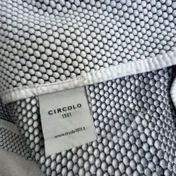 Circolo 1901 Womens Two-Button Blazer Jacket Textured Cotton Blend Stretch Black - Picture 4 of 11